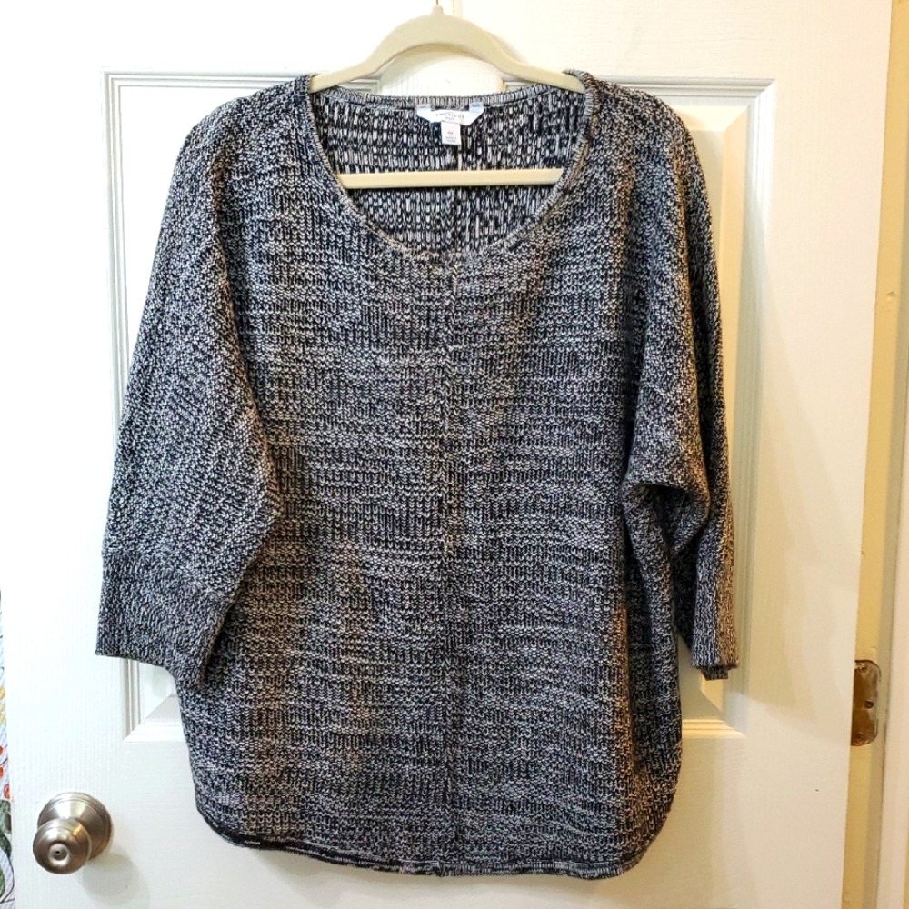Boutique Plus Women's Black and Gray Sweater OX